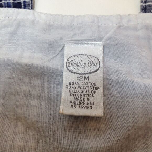 Baby Boys 12 Month Clothes Lot Of 3  Overalls Tee shirt & Shorts Clean - Picture 5 of 8